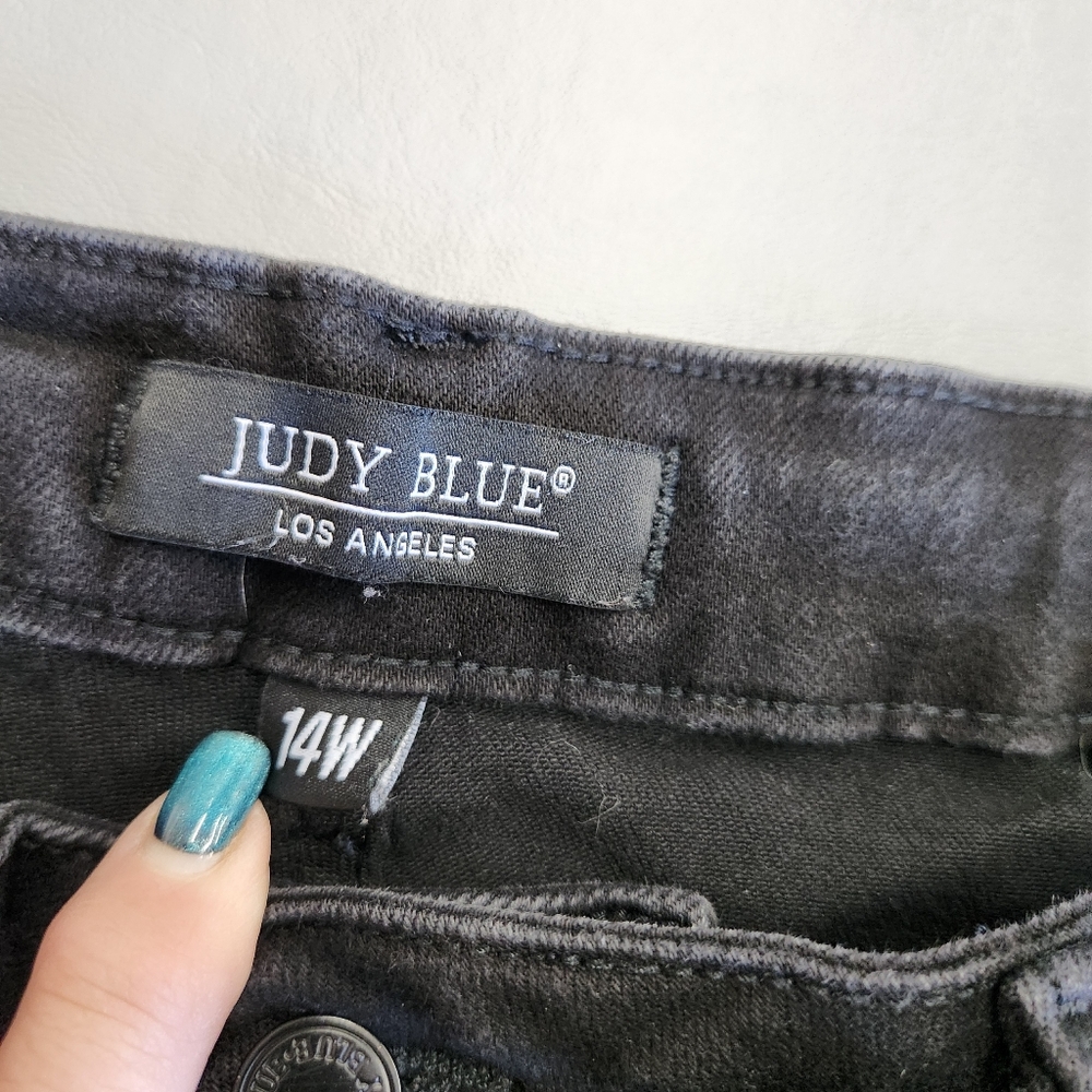 Judy Blue Women's Black Stretch Joggers Draw String Waist